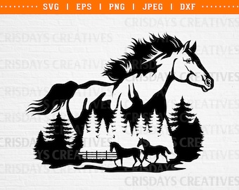 horse, horse svg, horses svg, horses clipart, svg files for cricut, instant download files, vector, clipart, png, jpeg