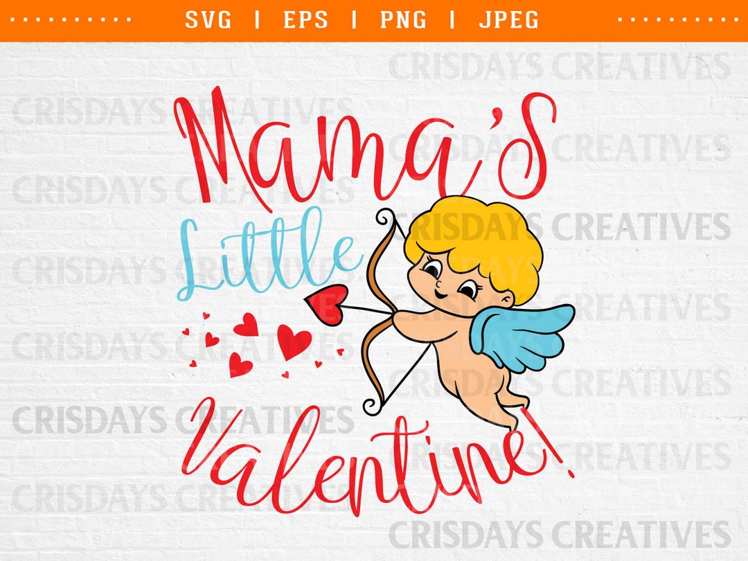 Mama’s Little Valentine SVG | Cute Kids Valentine’s Day Shirt Design ...