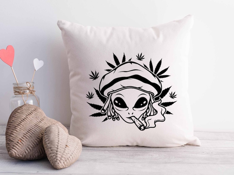 Alien Weed Svg Canabis Shirt Svg Alien Smoking Weed Svg - Etsy