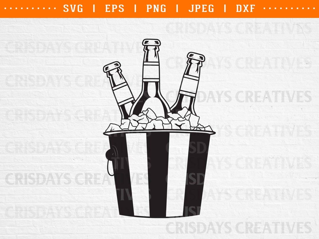 Beer Bucket, Bucket of Beer Svg, Beer, Beer Svg, Beer Clipart, Beer