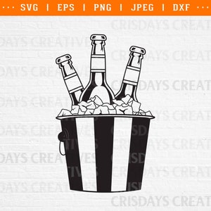 beer bucket, bucket of beer svg, beer, beer svg, beer clipart, beer bucket, svg files for cricut, dxf, png, clipart, instant download