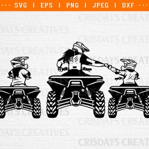 MomLife KidLife ATV Svg| Mom Life Atv SVG, Kid Life Atv Svg, Mom and Kid Atv SVG, mom son and daughter drawing, mom son and daughter atv