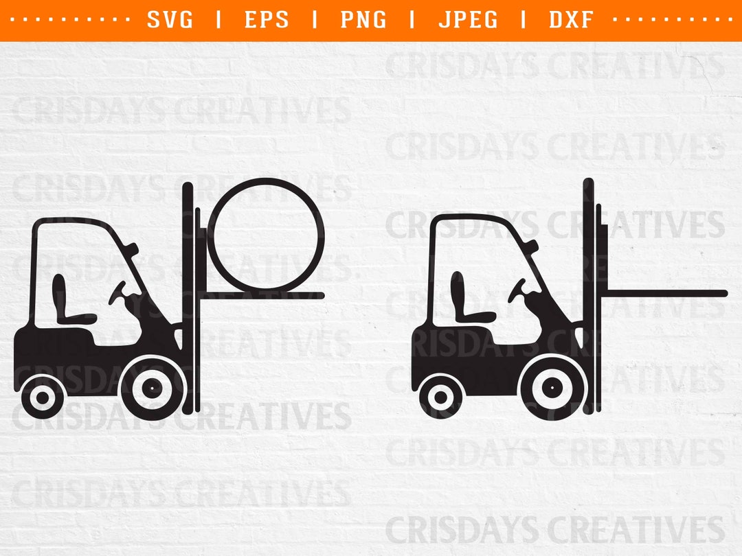 Fork Lift Svg, Fork Lift Cut Files, Fork Truck Svg, Forklift Svg