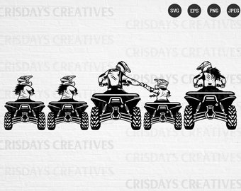 Rodzina ATV Svg| ATV Svg| Ojciec, Dzieci, Mama ATV Svg| DadLife KidLife Momlife Svg| Więź rodzinna| Pliki do cięcia, Wektor, Png, Jpeg, Clipart