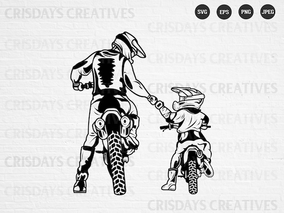 Download Like Father Like Son Vector Png Cricut Motocross Svg