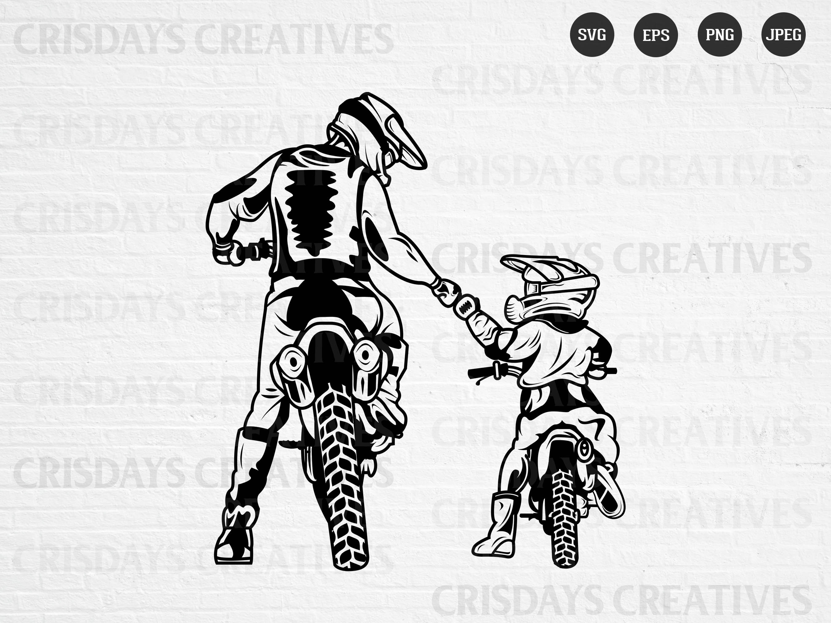 Download Like Father Like Son Vector Png Cricut Motocross Svg
