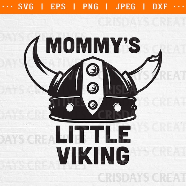 Mommy's little viking svg file, bodysuit svg, for baby girl and boy svg file, viking svg, cute viking fan svg, svg files for cricut baby svg