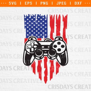 gamer dad svg, gamer svg, game controller clipart, US gamer dad svg, US gamer shirt png, gamer printable png, svg files for cricut, png, dxf