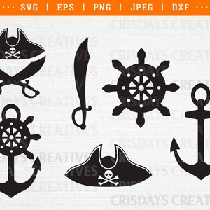 pirate svg, pirate svg bundle, pirate clipart, pirate bundle, pirates symbols svg, svg files for cricut, clipart, vector, instant download
