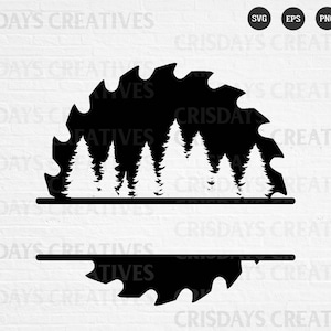 Wood Saw Blade Svg| Logger Svg| Wood Blade Svg| Wood Saw Blade with Trees| Lumberjack svg , Png, Vector, Clipart, Cut files