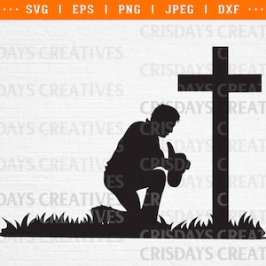 man kneeling at cross svg, man kneeling svg, memorial svg, memorial shirt svg, kneeling cowboy svg, kneeling cowboy svg files for cricut