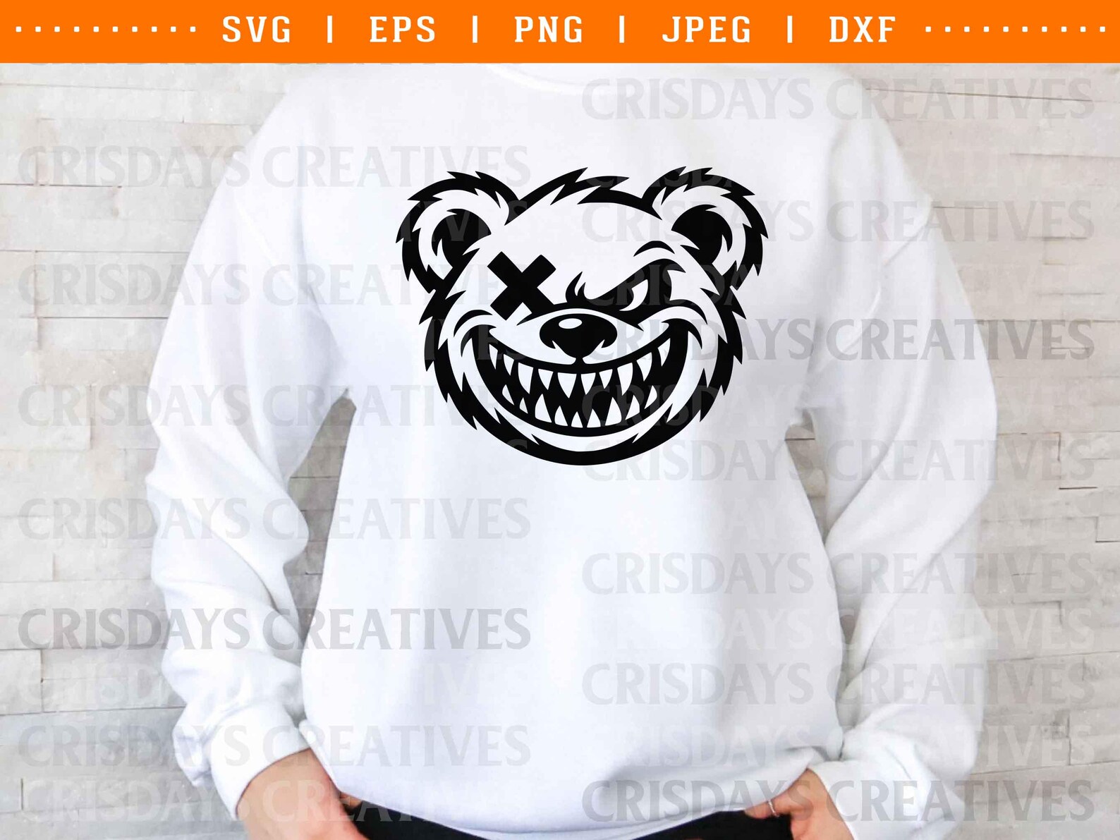 Angry Bear Face SVG | Fierce Grizzly Bear Head Clipart | Wild Animal ...