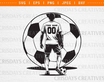 Soccer Kid Boy SVG, Boy Soccer Player Cut File, Kids Soccer Silhouette, Sports Boys SVG for Cricut, Soccer Clipart, Soccer Shirt Design