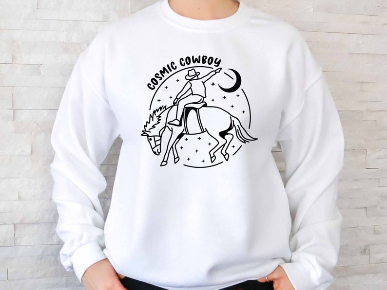 Cosmic Cowboy Svg, Country Png, Western T-shirt Sticker Clip Art ...