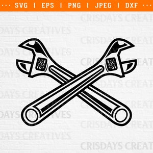 Crossed Wrench Svg| Wrench SVG| Wrench | Wrench Vector| Wrench Clipart| Cut Files, wrench, wrench png, wrench clip art, open wrench png