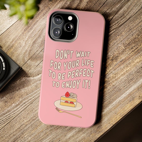 Strawberry cake phone case, solid shell case, cute hard casing, tough iphone case 13 mini, 14 plus, 15 pro max, 12, 11, Xr, X, Xs, 7, 8, Se