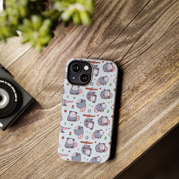 Possum opossum phone case, for iPhone 15 14 pro 13 max 12 11 XS plus, cute funny gift for possum lovers, hard iphonecase, tough phonecase