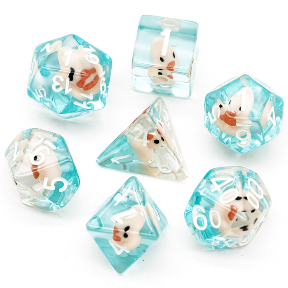 Completely Quacktastic Dnd Rubber Duck Dice Set D20 Etsy UK