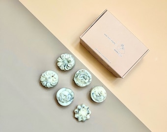 Lavender Bergamot Soy Wax Melts, Floral Home Fragrance (6 pieces)