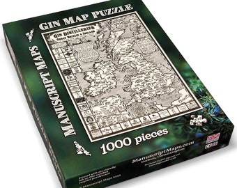 Gin Map Jigsaw Puzzle • 1000 pieces