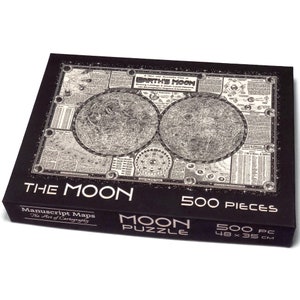 Mond Landkarten Puzzle • 500 Teile