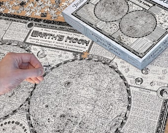 Moon Map Jigsaw Puzzle • 1000 pieces