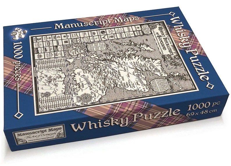 Scotland Whisky Map Jigsaw Puzzle 1000 pieces Etsy