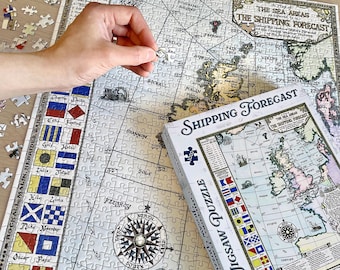 Colour Shipping Forecast Map Puzzle • 1000 pieces