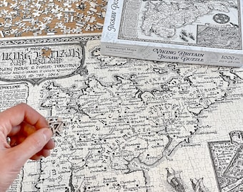 Viking Britain Map Jigsaw Puzzle • 1000 pieces