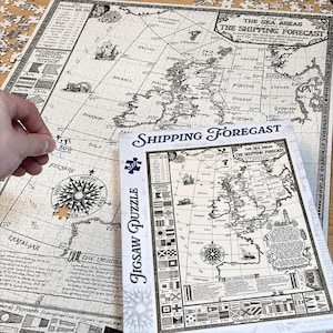 Puzzle Carte des prévisions d&#39;expédition • 1 000 pièces