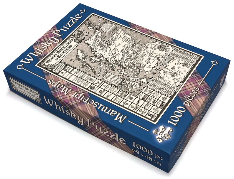 Scotland Whisky Map Jigsaw Puzzle 1000 pieces Etsy