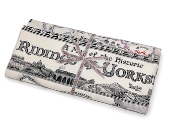 Yorkshire Map Tea Towel • 100% Cotton