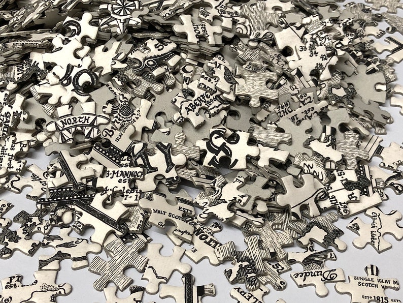 Scotland Whisky Map Jigsaw Puzzle 1000 pieces Etsy