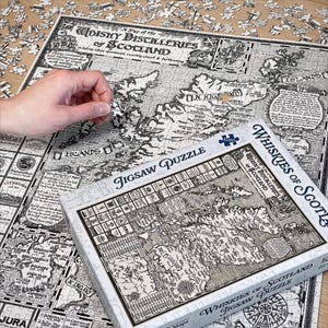 Scotland Whisky Map Jigsaw Puzzle • 1000 pieces