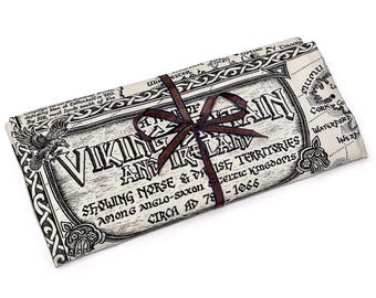 Viking Britain Map Tea Towel • 100% Cotton