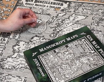 Gin Map Jigsaw Puzzle • 1000 pieces