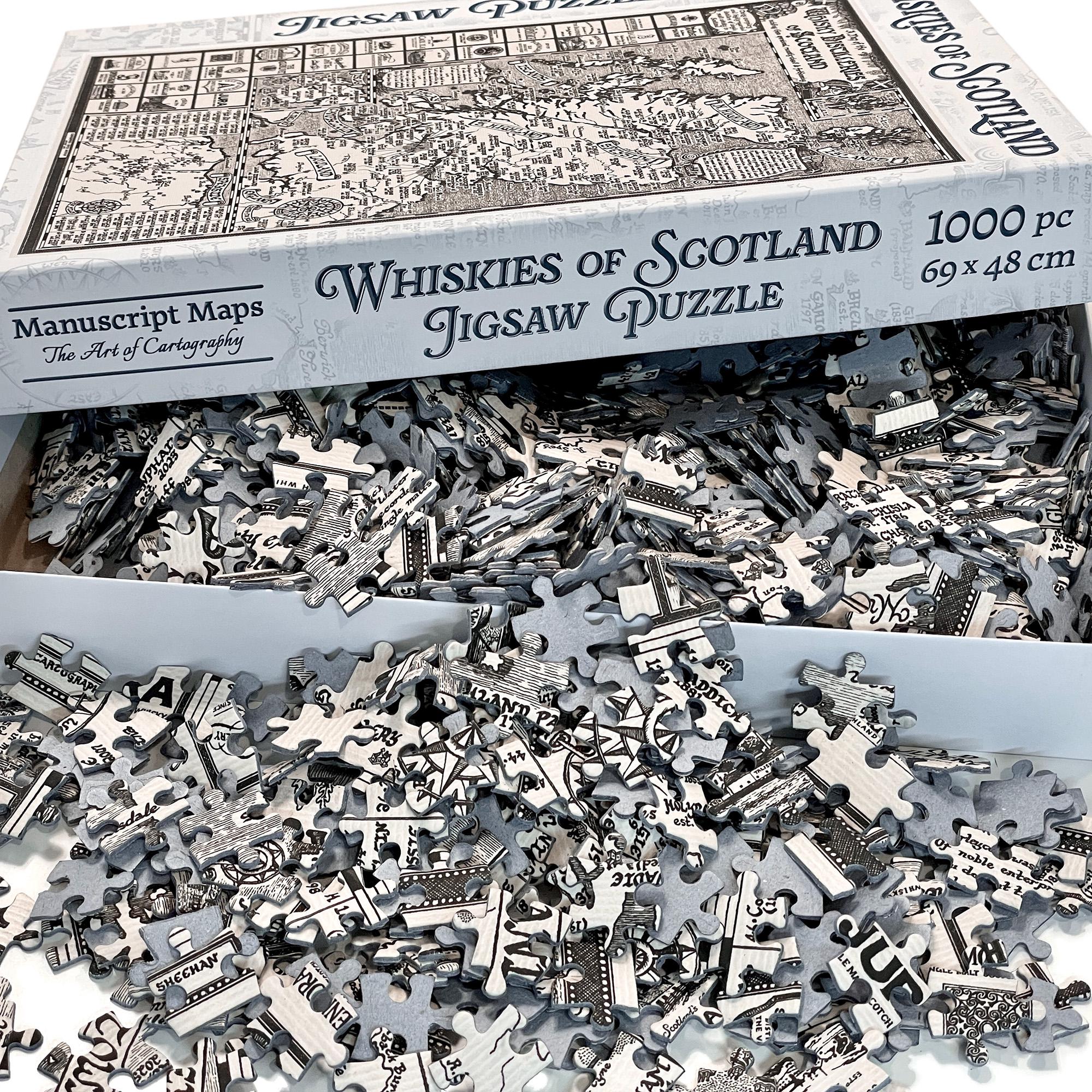 Scotland Whisky Map Jigsaw Puzzle • 1000 Pieces - Etsy