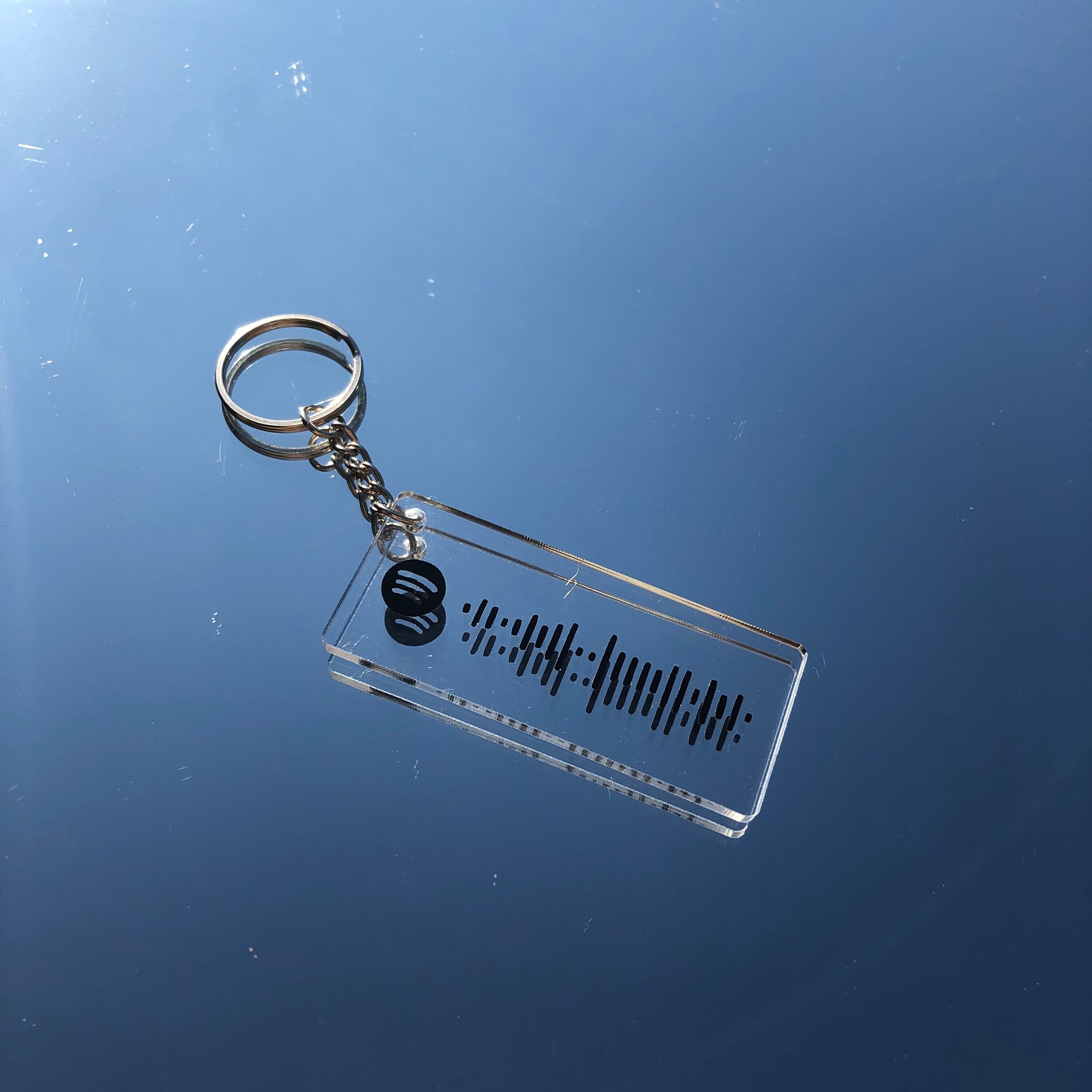 Customized spotify song code keychain etsy
