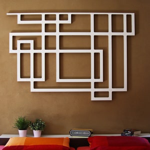 Room Divider Abstract Square Landscape As Installation Object Etsy