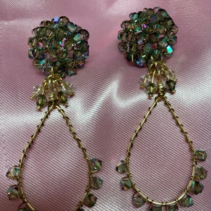 Earrings / Crystal Earrings/Pendientes en cristales/ Pendientes de fiesta/ Handmade earrings/ Christmas earrings