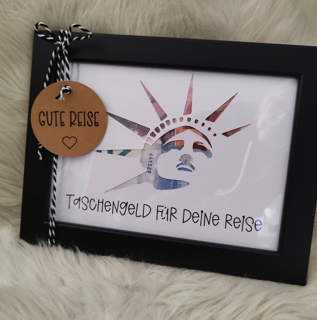 Geldgeschenk A5 Mit Deko, Reisegutschein NEW YORK Personalisierung