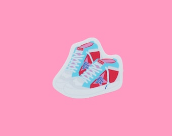 Red, White and Blue Voting Sneakers Sticker