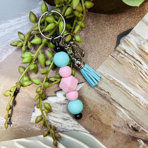 beaded tassel keychains