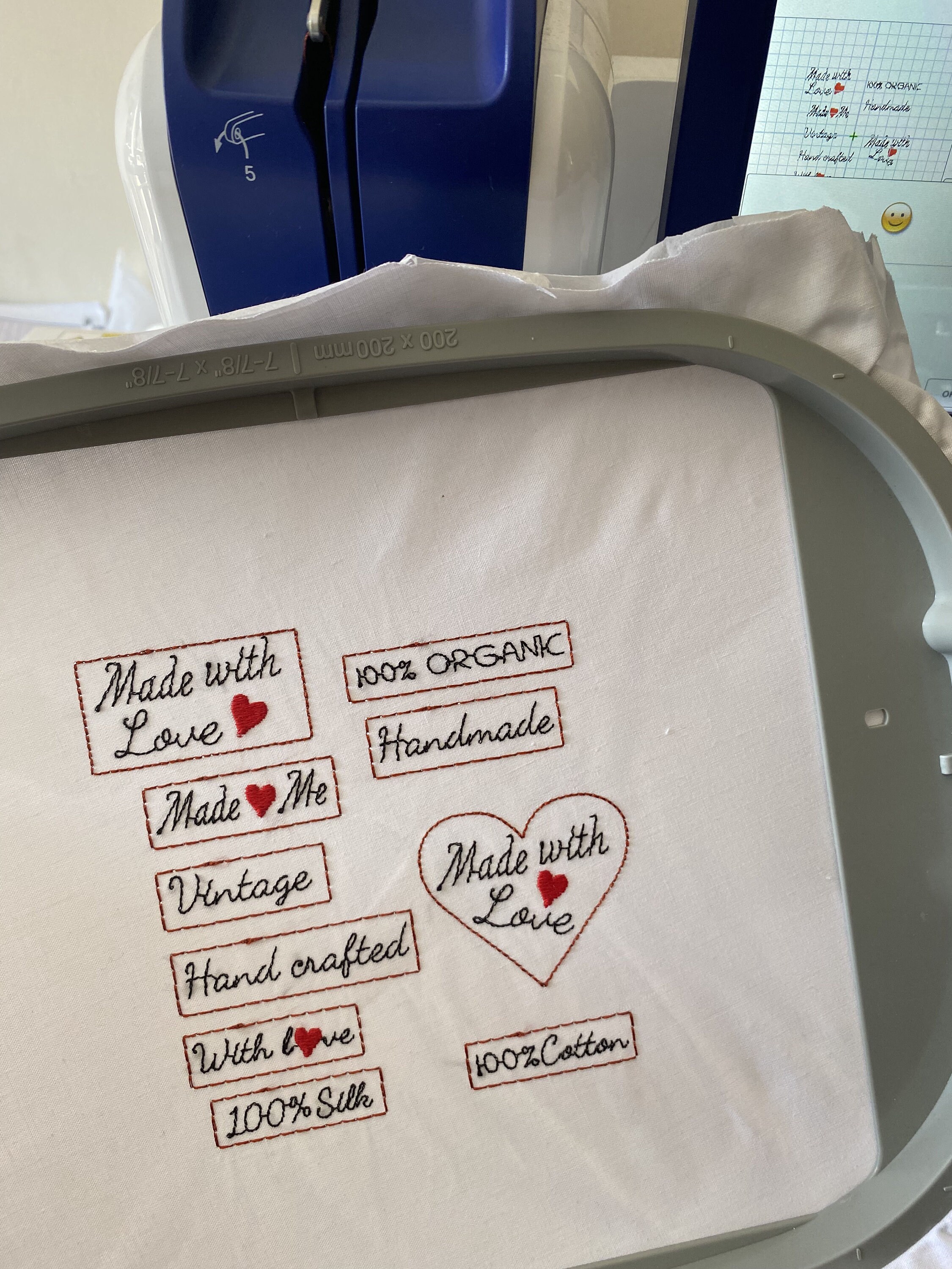 Embroidery File labels Set 13x18 and Individual Etsy