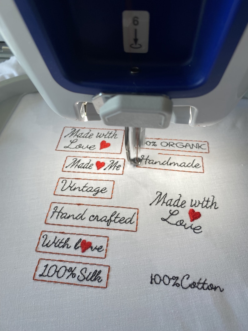 Embroidery File labels Set 13x18 and Individual Etsy