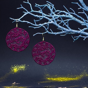 Organza Free Standing Lace machine embroidery earring design. Machine embroidery earring design. Earrings in the hoop. DIY jewerly