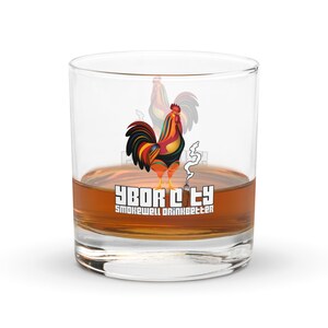 Ybor Rooster Rocks Glass