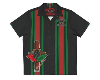 SWDB RBG Leaf Black Hawaiian Shirt