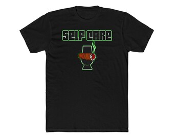 SWDB Self Care Lime katoenen T-shirt met ronde hals voor heren