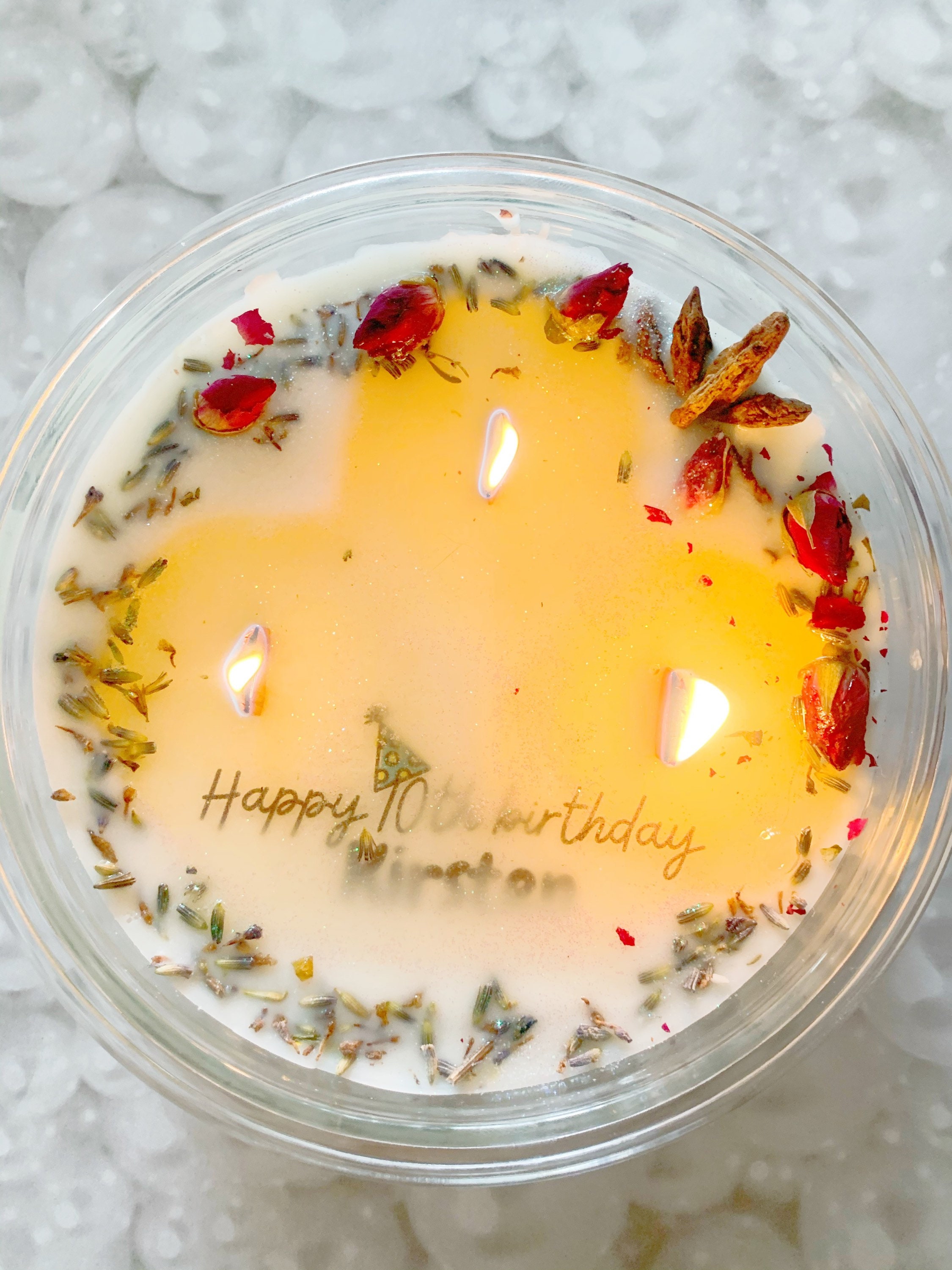 Hidden Message Candle/ Secret Note candle/ Message surprise in Etsy